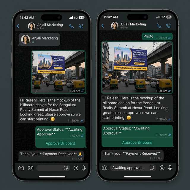 WhatsApp Approval Flow